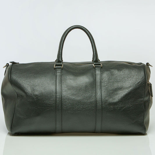 Leather Duffle Bag Black