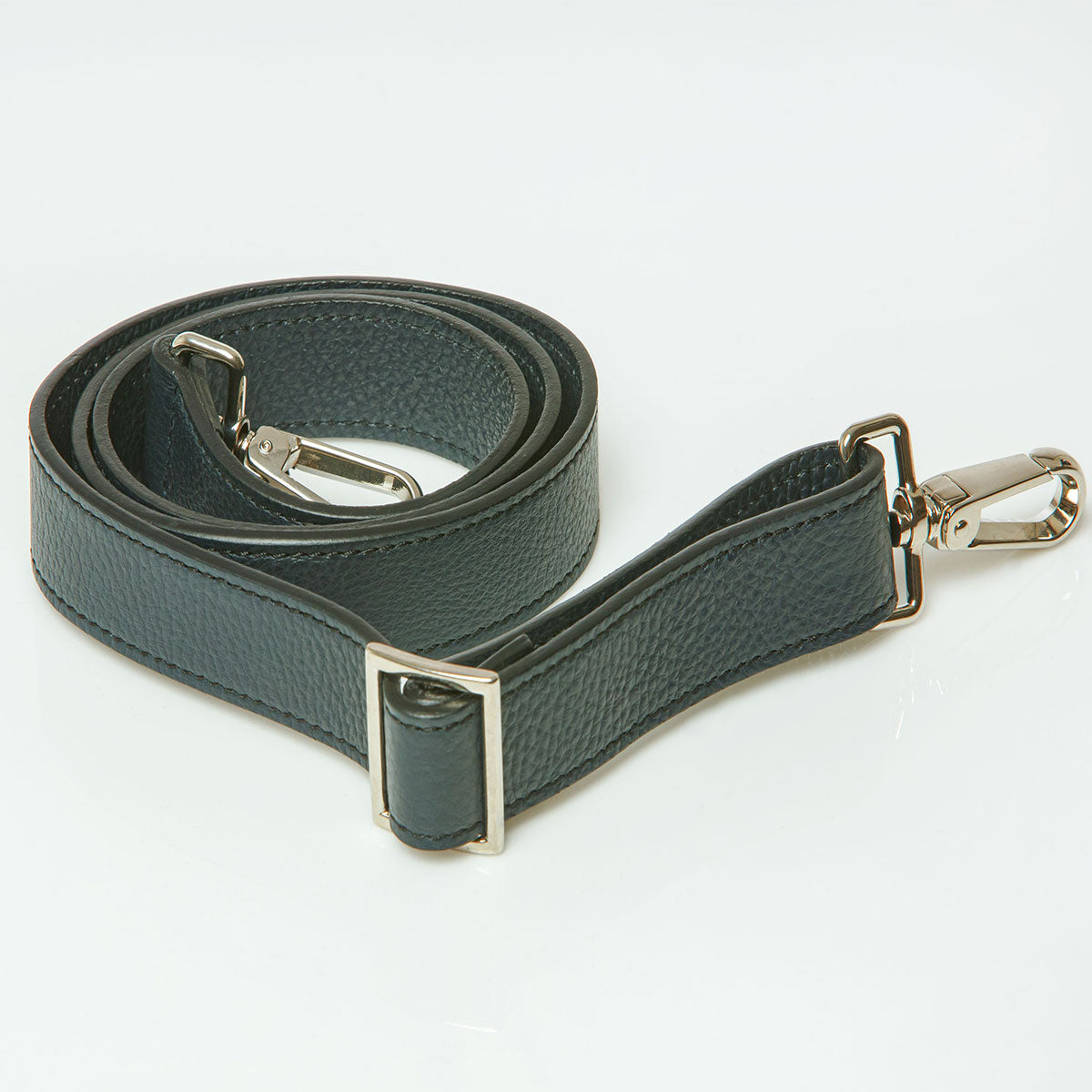 Leather duffle Bag Black
