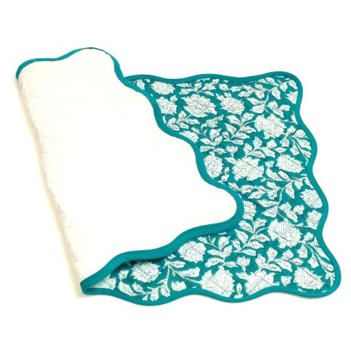 Paisley Green Quilted Placemats