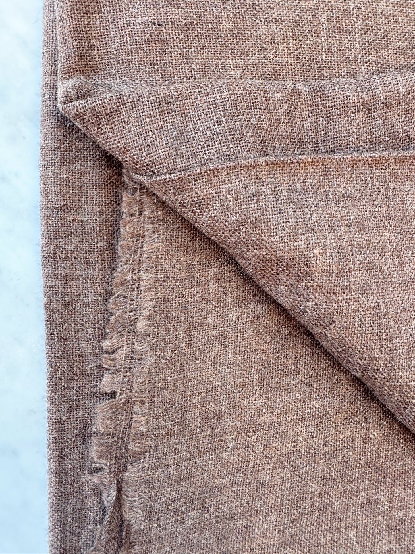 Yak/ Cashmere Scarf Brown