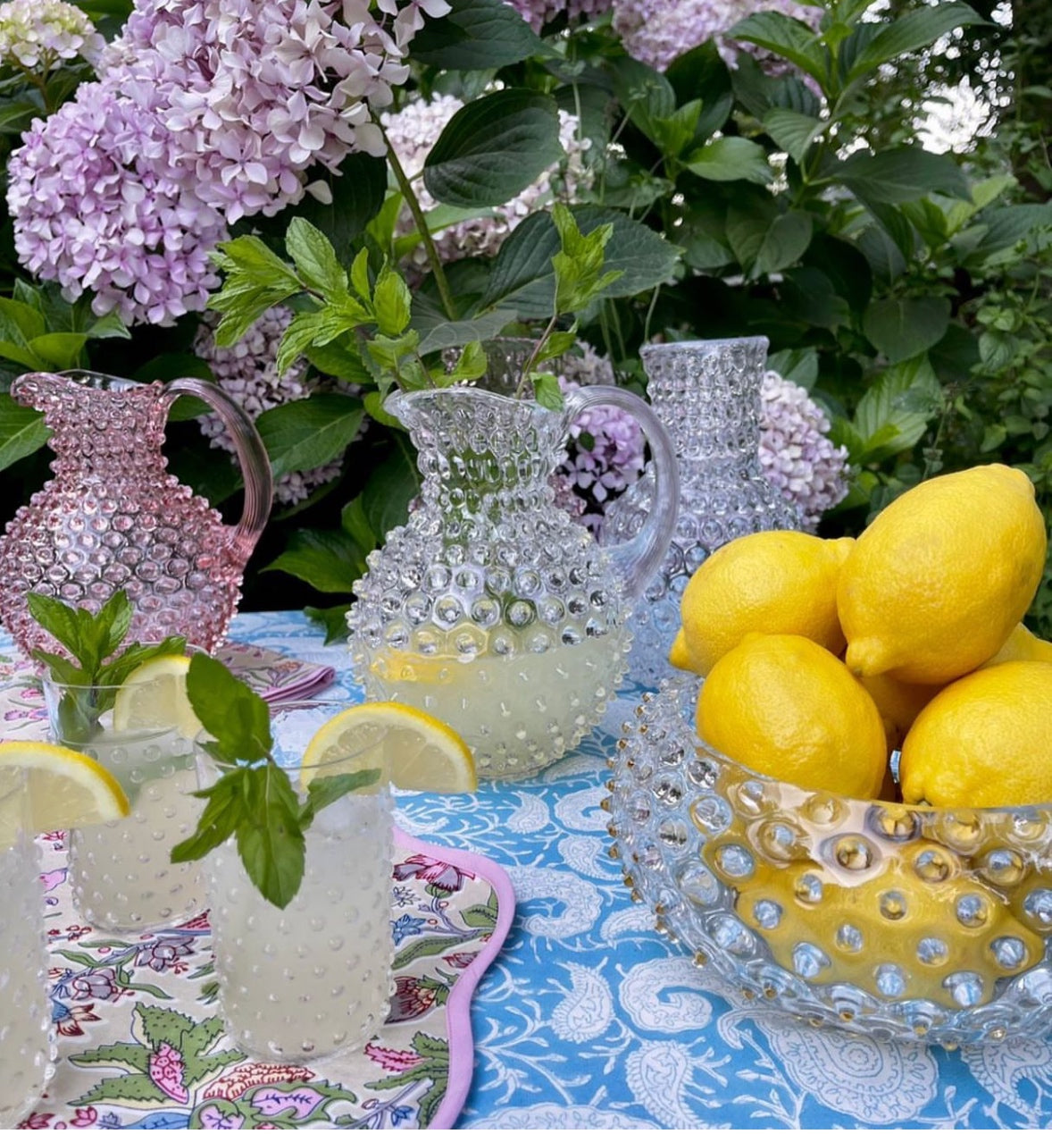 Hobnail Jug - Violet