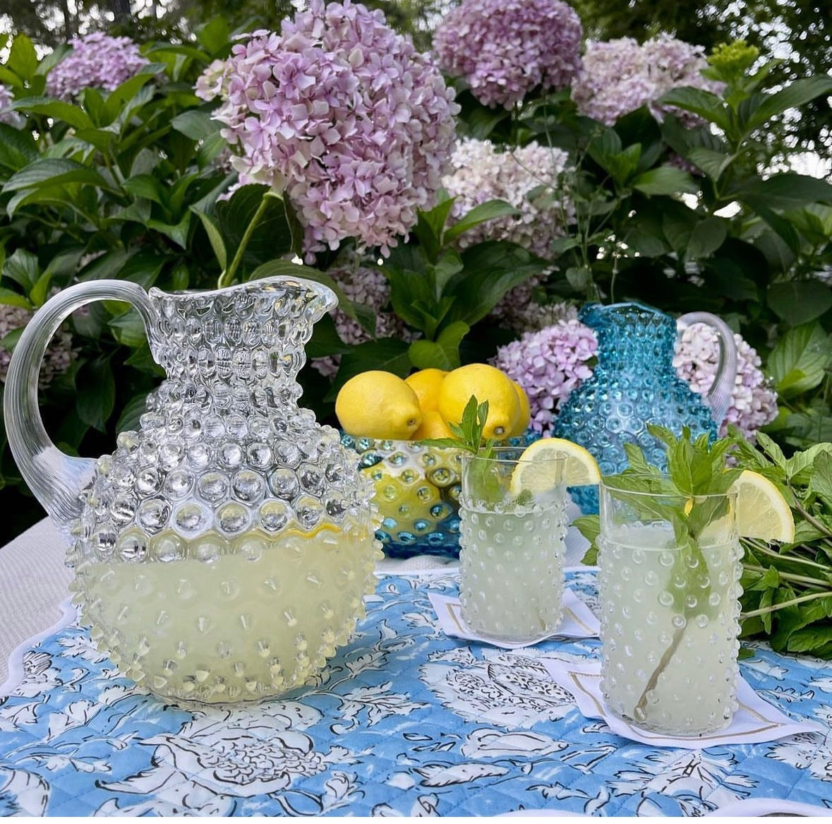 Hobnail Jug - Clear
