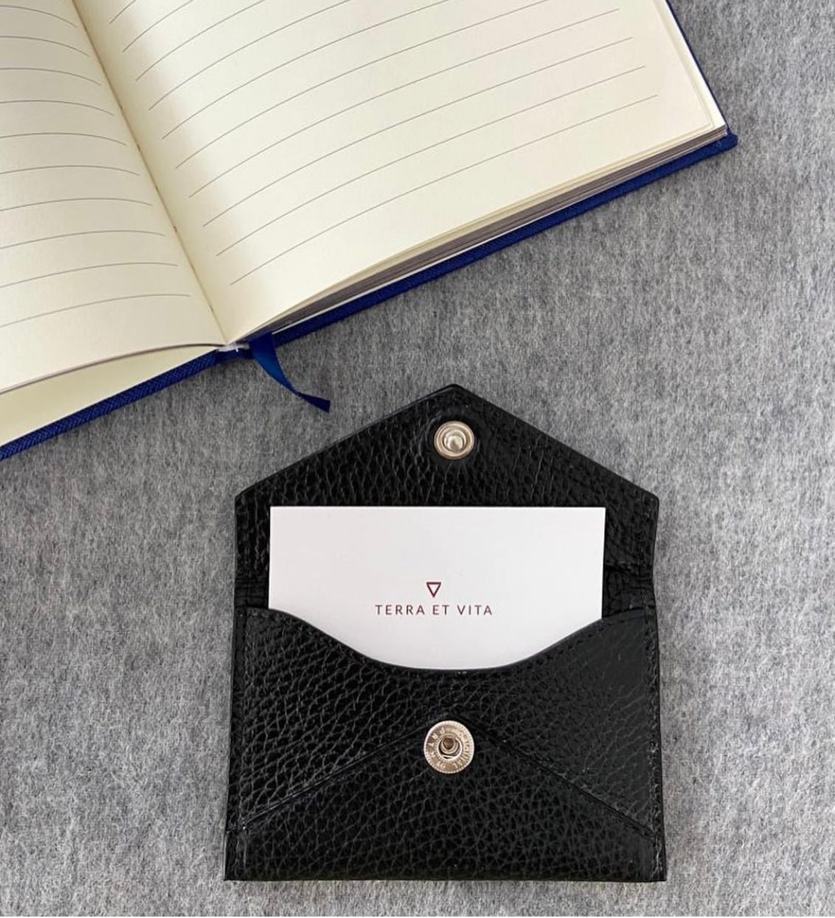 Leather Card Holder Black
