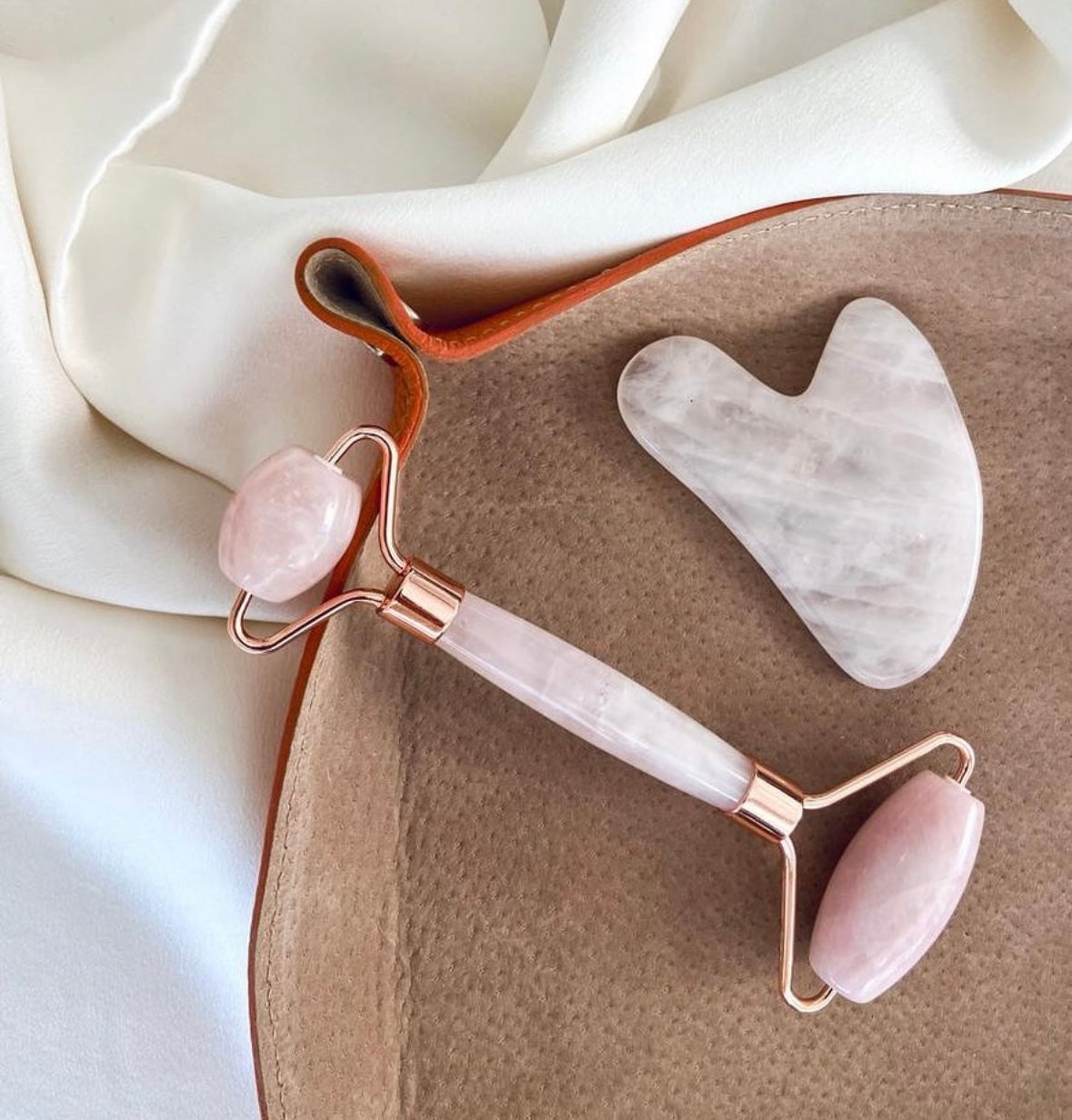 Rose Quartz Roller and Gua Sha