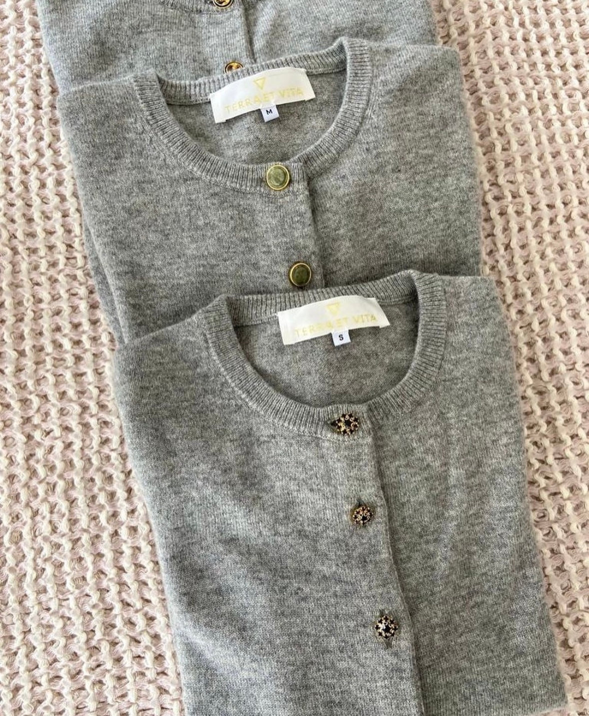 Emmie Cardigan with Green buttons