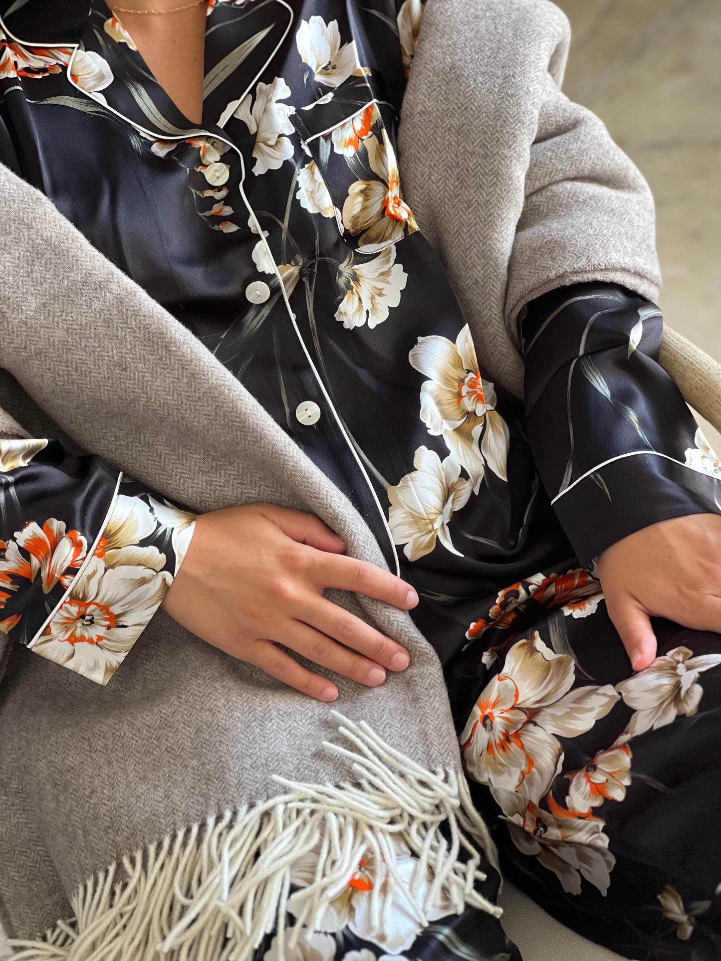 Flower Silk Pyjama