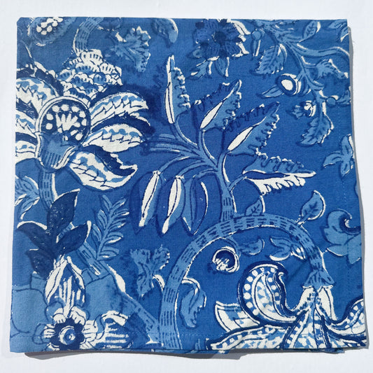 Deep blue Cotton napkin