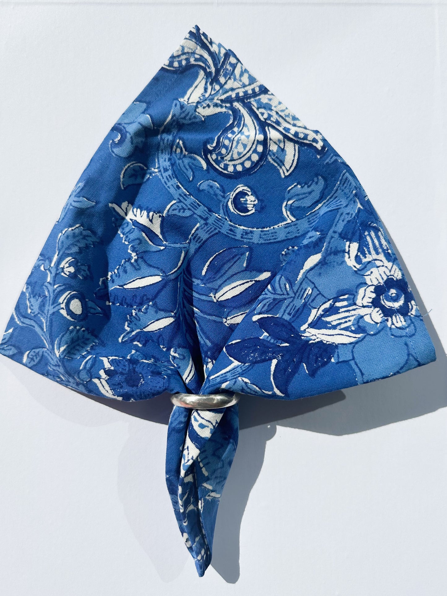 Deep blue Cotton napkin