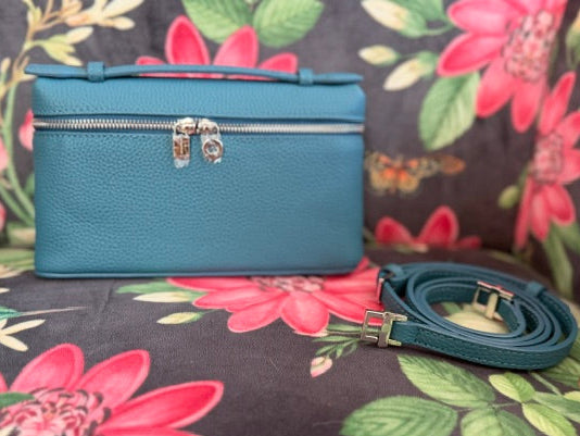 Leather Mini handbag - Blue