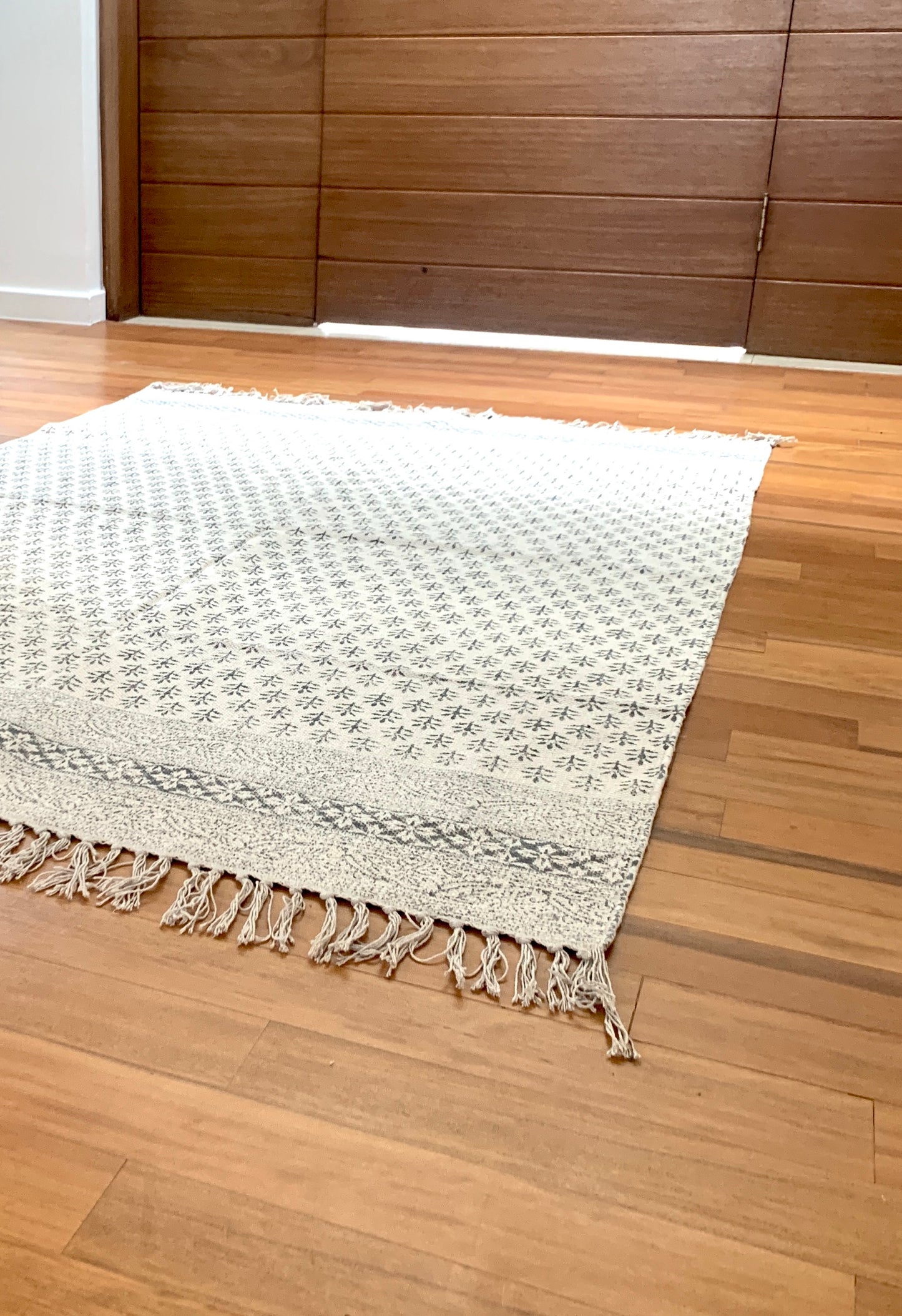 Hand block Cotton Rug