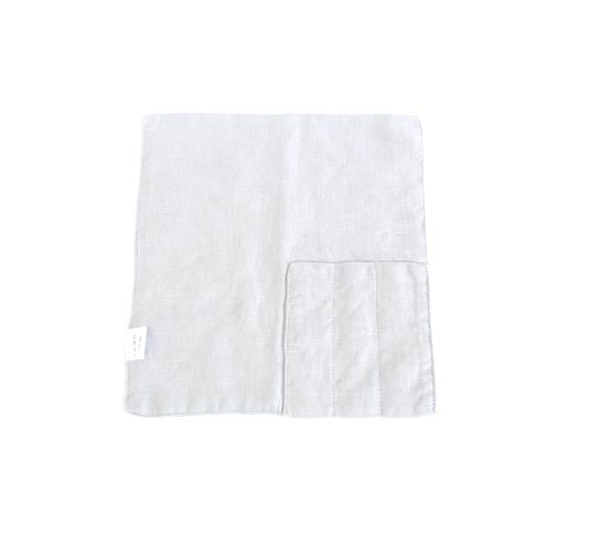 Linen Cutlery holder Grey