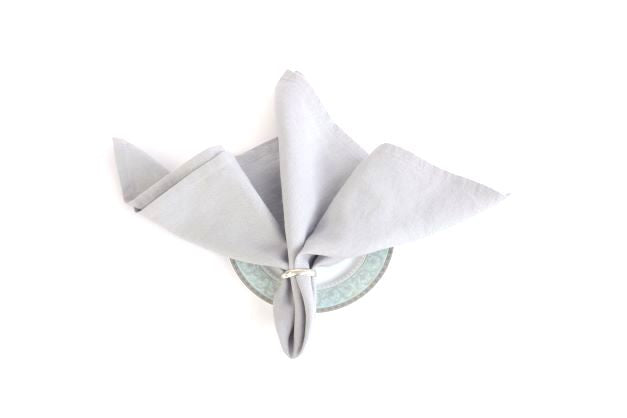 Linen Napkin blue/ Grey
