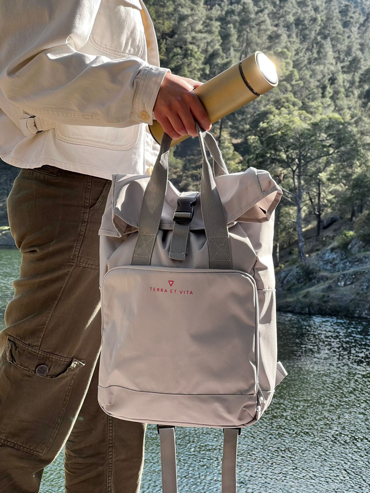 Roll Handle Backpack