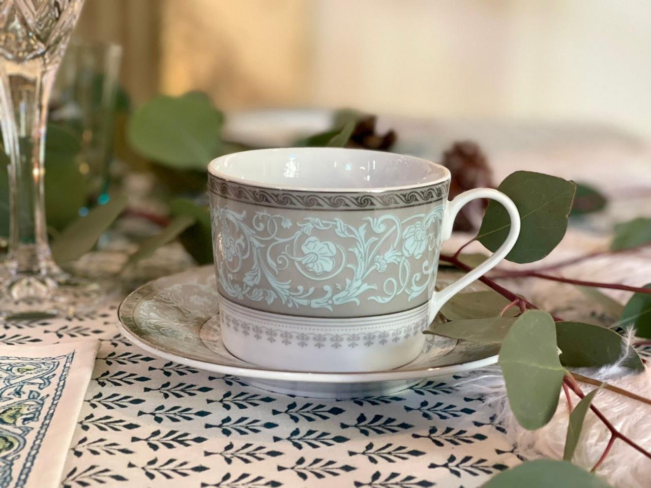 Paisley Cup & Saucer