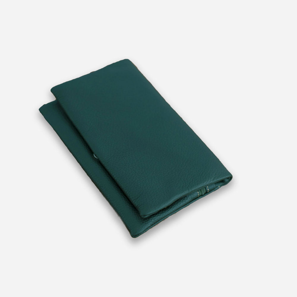Leather cross body Green