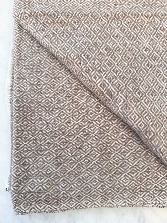 Cashmere Scarf Diamond Brown