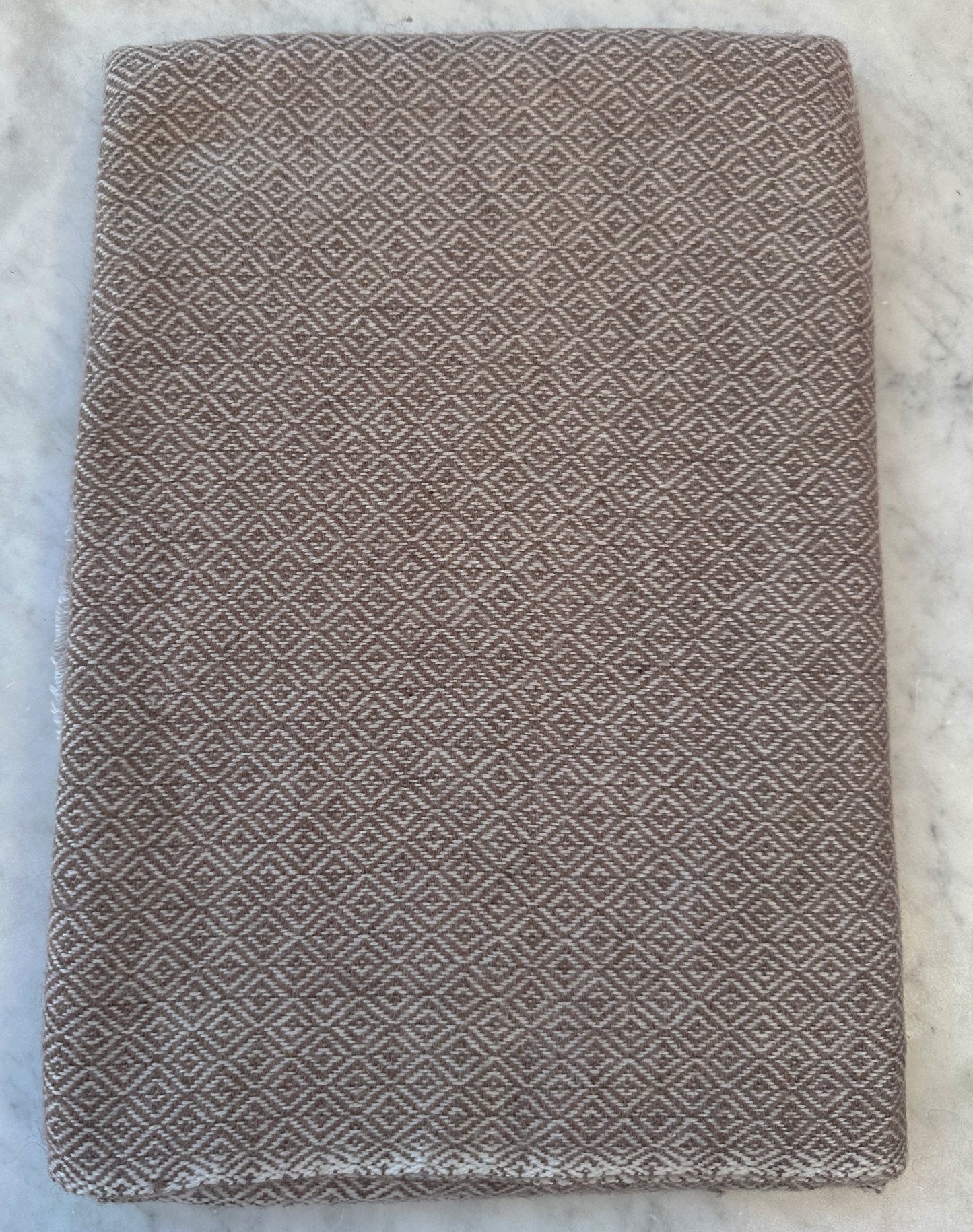 Cashmere Scarf Diamond Brown