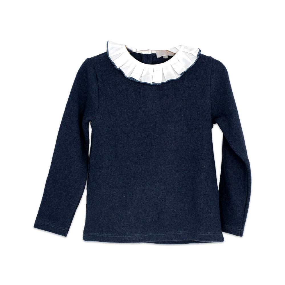 Ruffle Jumper Blue