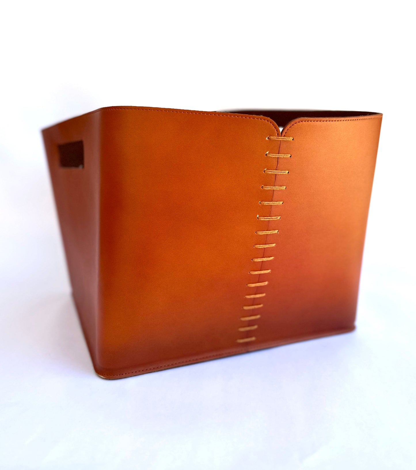 Leather Basket