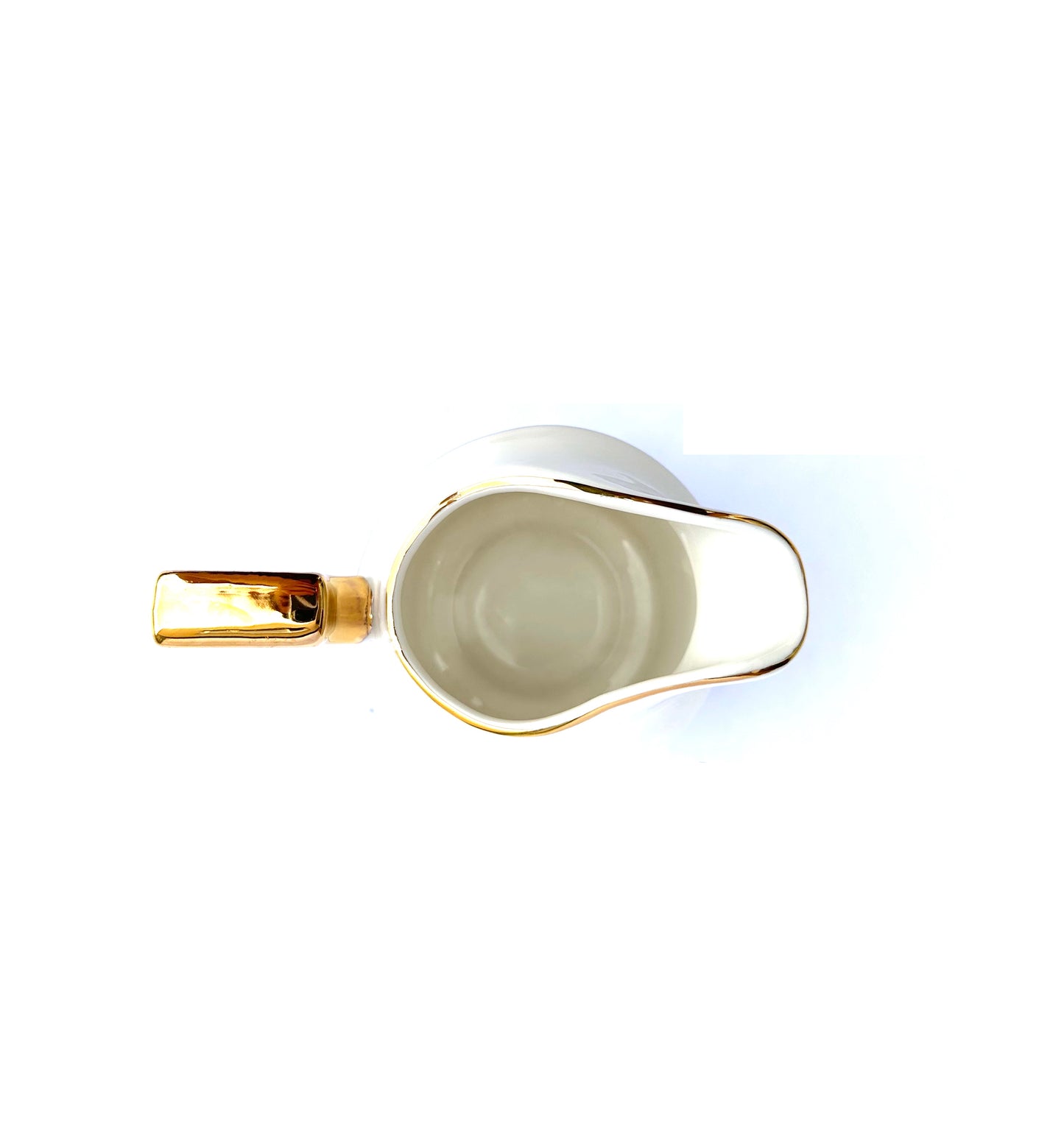 Milk Jug with Gold Trim