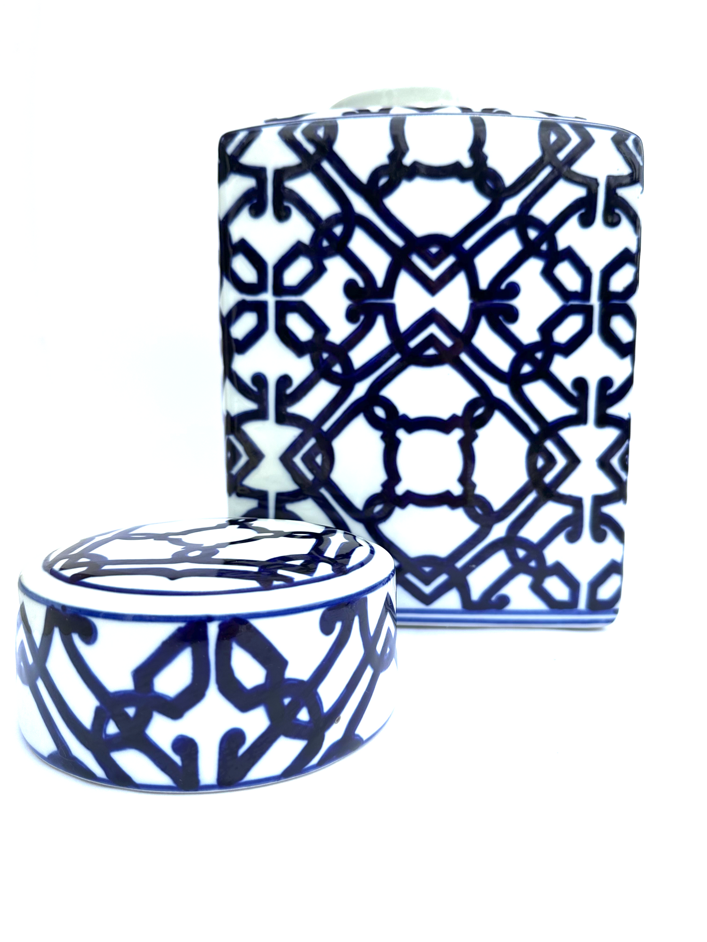 Navy Blue Lidded Jar