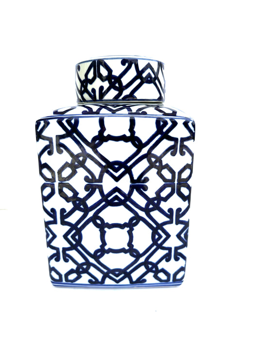 Navy Blue Lidded Jar