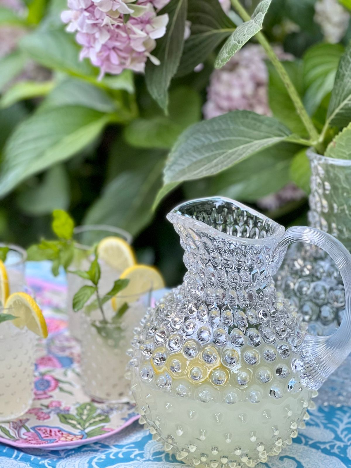 Hobnail Jug - Clear