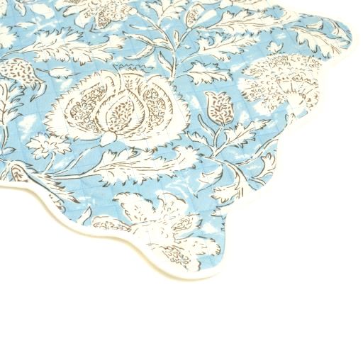 Paisley Blue Quilted Placemats
