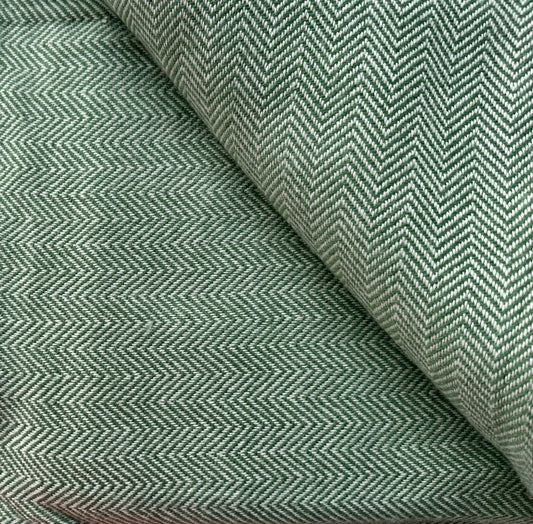 Cashmere Throw Zig Green