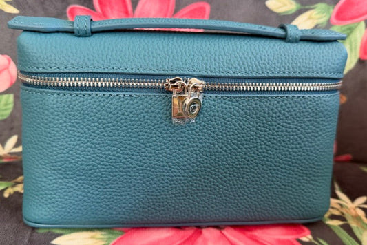 Leather Mini handbag - Blue
