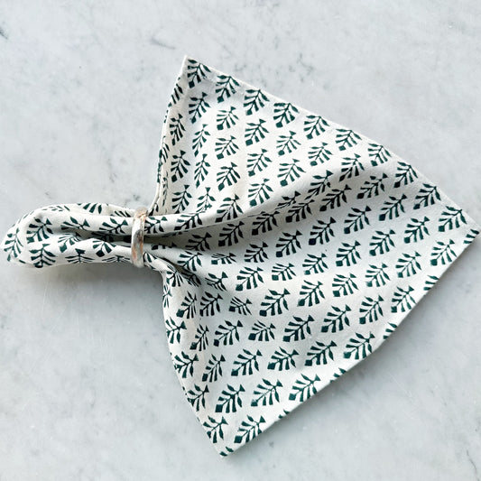 Feather Napkin Green