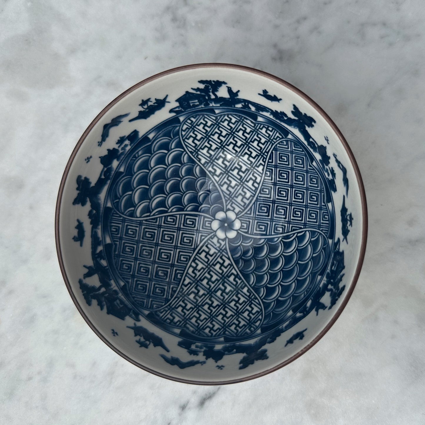 Mediterranean Porcelain Bowl (Set of 4)