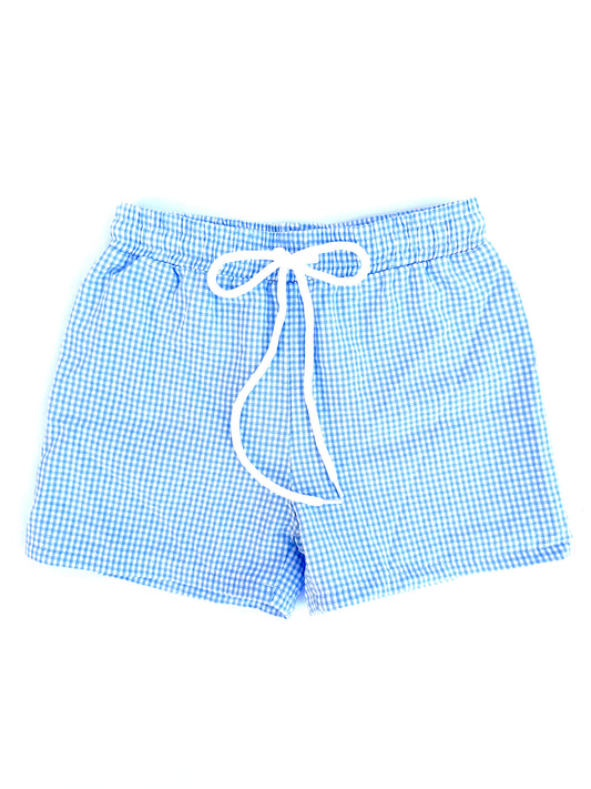 Chequered bathing suit boys