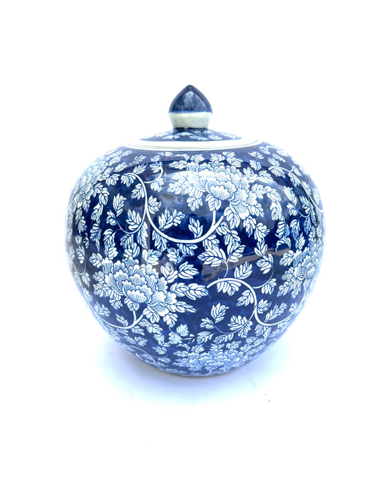 Deep Blue and white Porcelain ball